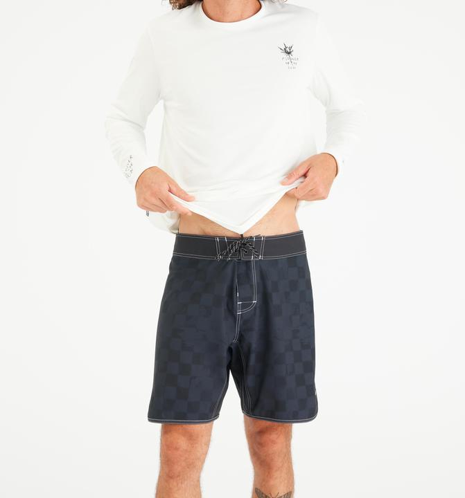 Immagine prodotto Olaian UV-Shirt langarm Surfen Herren UV-Schutz 50+ Flower weiss (M)