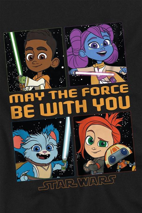 Actual product image Star Wars Mens Young Jedi Adventure Among The Stars T-Shirt (L)