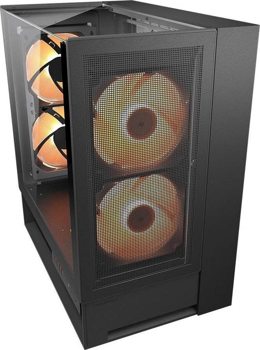 Image du produit Cougar Gehäuse Midi-Tower OmnyX, ARGB, Schwarz (mATX, Mini-ITX, ATX)
