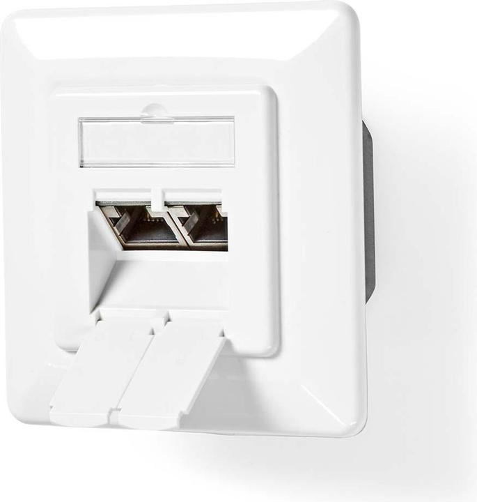 Produktbild Nedis Netzwerk-Wanddose | Unterputz | 2-Port port(s) | CAT7 | Gerade | Buchse | Vergoldet | PVC | El