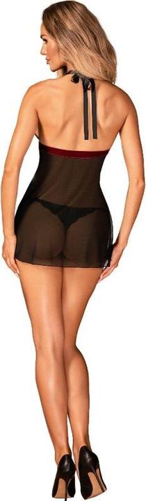 Produktbild Obsessive Rossita Babydoll mit sexy Tanga Schwarz (L, XL)