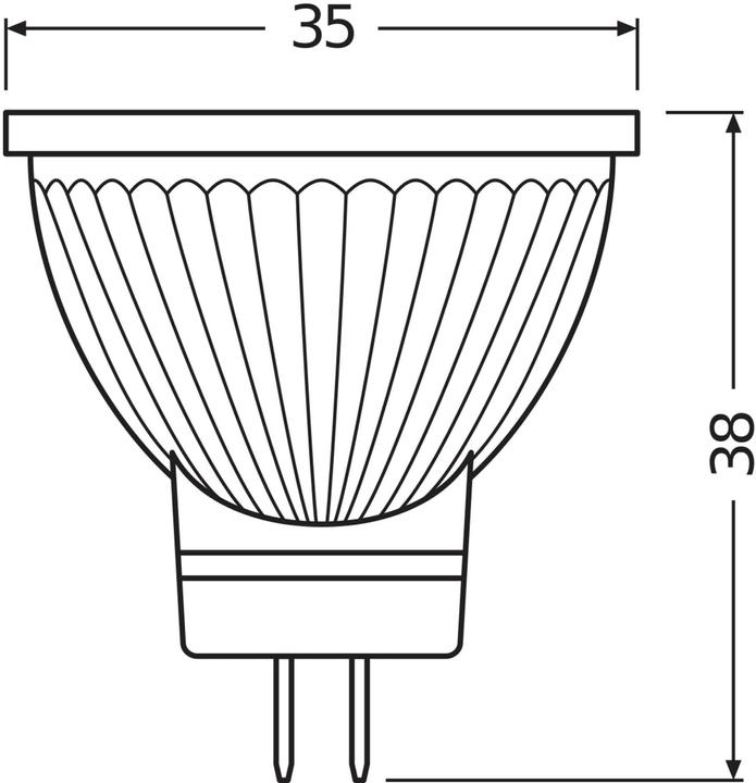 Produktbild Osram Led Star Mr11 (GU4, 20 W, 184 lm, 1 x, G)