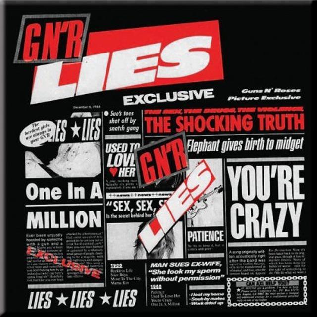 Actual product image Guns N Roses Lies Fridge Magnet (1 x)
