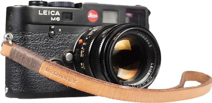 Bronkey Tokyo 206 - Hellbraun & Braun, 23,5 cm Leather wrist strap, 23,5 cm