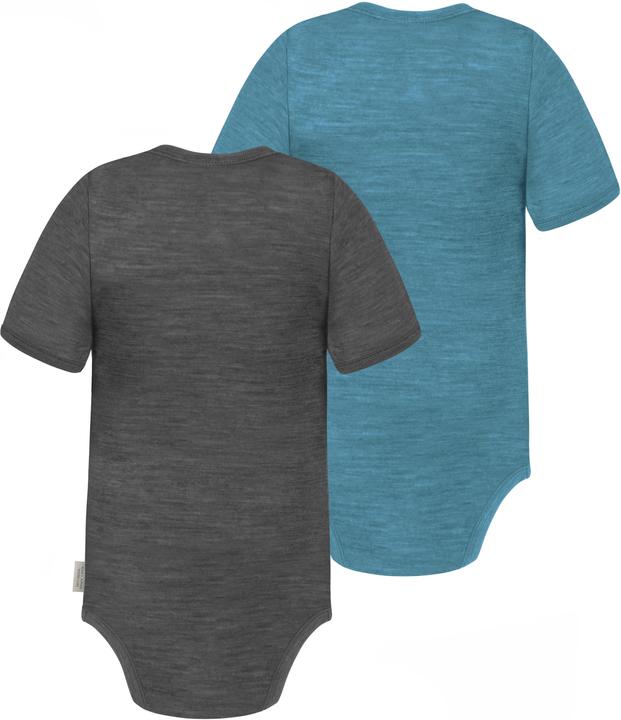 Image du produit Normani Lot de 2 body bébé mérinos manches courtes "Tauranga" - 9293 (56)