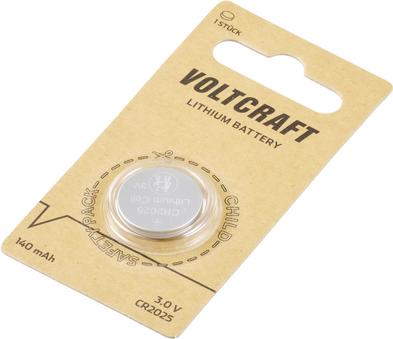 Actual product image Voltcraft LM2025 Button cell CR 2025 Lithium 140 mAh 3 V 1 pc. (1 pcs., CR2025, 140 mAh)