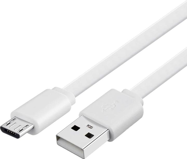 Actual product image PowerGuard Extra short Micro USB ribbon cable 20cm (USB 4.0)