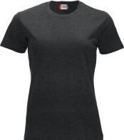 Clique Damen T-Shirt Classic-T 029361, Baumwolle, anthrazit meliert, Grösse S (S)