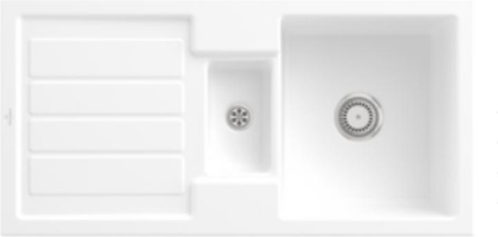 Actual product image Villeroy & Boch V&B Sink FLAVIA 60 1010x510mm Handbet. white (51 cm, 101 cm)