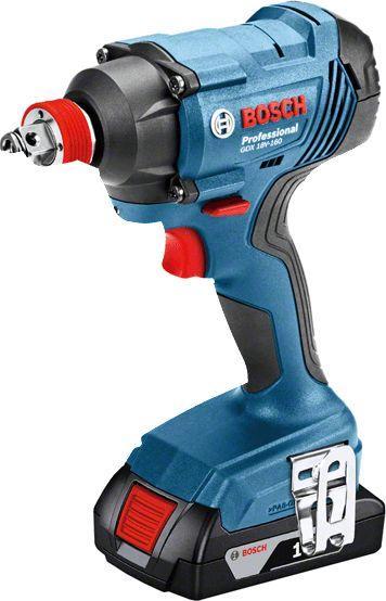 Image du produit Bosch Professional SPŪGINIS VERŽTAKLIS 18V 1/2"/ HEX 1/4" 180Nm 2x2.0Ah GDX 180-LI (Fonctionnement sur batterie)