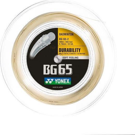 Immagine prodotto Yonex BG 65 Badminton Rotolo di corde da 200 m