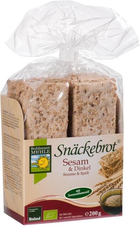 Immagine prodotto Bohlsener Mühle Pane per spuntini al sesamo e farro biologico (200 g)