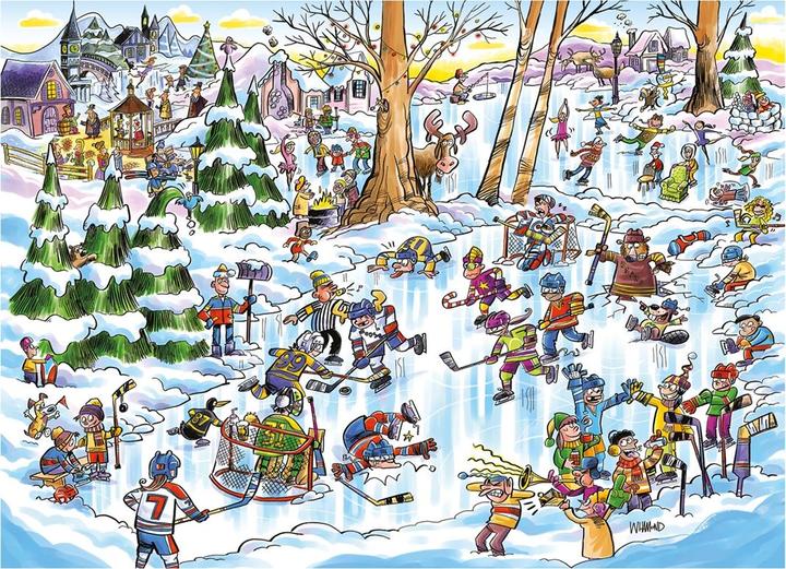 Actual product image Cobble Hill Crazy ice hockey 350 pieces (350 pieces)