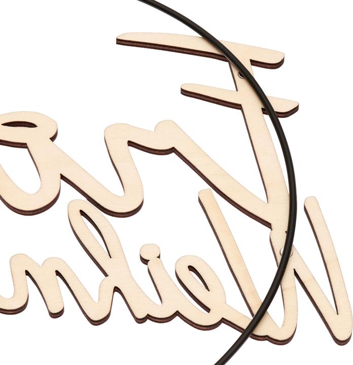 Immagine prodotto Rico Design Scritta in legno "Buon Natale", magnetica per anelli in metallo Ø 25 cm