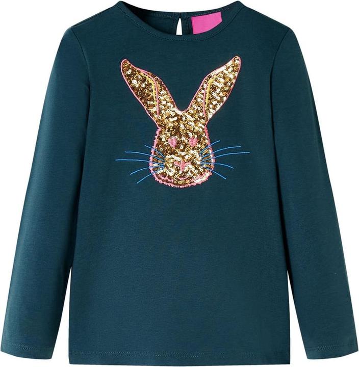Immagine prodotto VidaXL Camicia da bambino a maniche lunghe verde scuro 140,Materiale: 95 (140)
