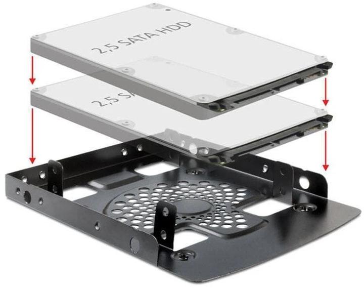 Immagine prodotto Delock Kit di installazione HDD, 2x HDD da 2,5" in 3,5"