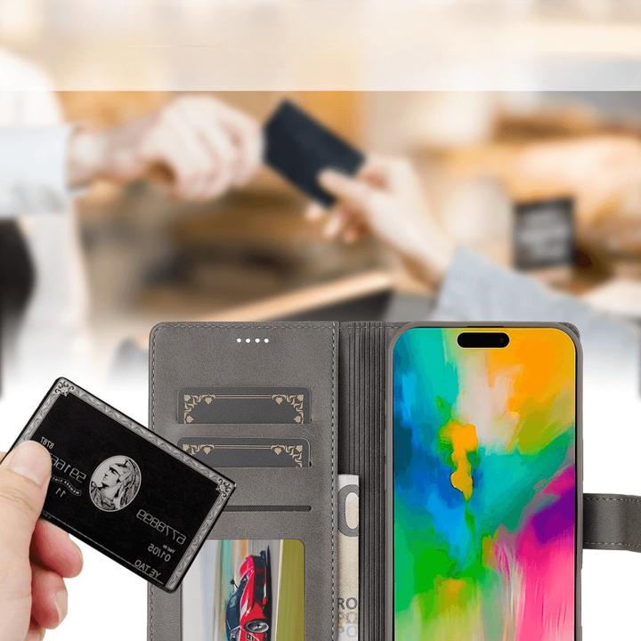 Produktbild LC.Imeeke iPhone 16 Pro Max - Leder Etui Hülle (Apple iPhone 16 Pro Max)