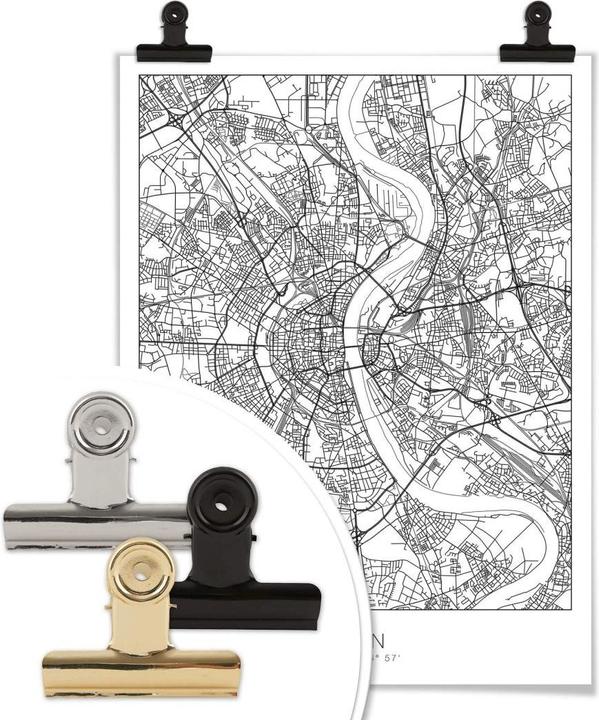 Actual product image Trenddeko City map Cologne (60 x 80 cm)
