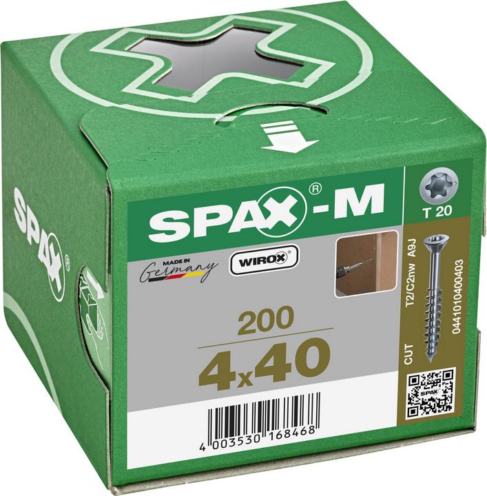 Actual product image Spax Self-tapping screws M SK T20 4.0x40 mm (200 Screws per piece)