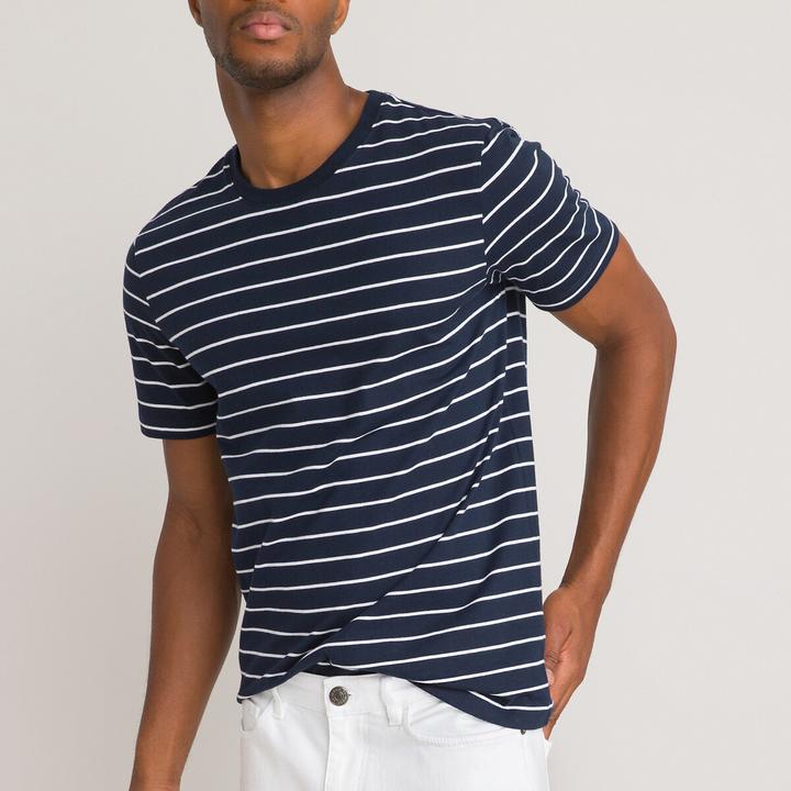 La Redoute Collections Gestreiftes T-Shirt mit rundem Ausschnitt (3XL)