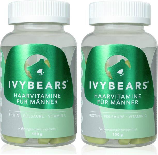 Produktbild IVYBears Haarvitamine für Männer 2er Pack (2 Stück, Gummies, 300 g)