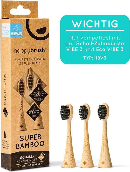 Produktbild happybrush Bambus V3 (3 x)