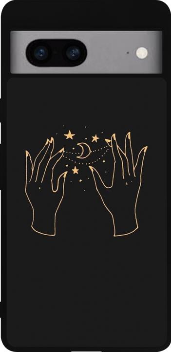 Produktbild PhoneLook Hülle Silikon schwarz Grey magic hands (Google Pixel 7a)