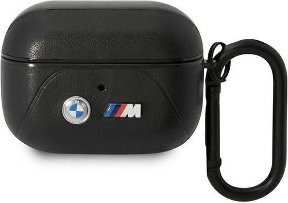 Immagine prodotto BMW BMAP22PVTK Cover per AirPods Pro in pelle nera Linea curva (Manicotto per cuffie)