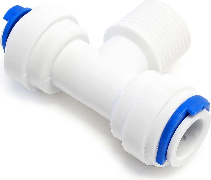Actual product image Naturewater Jaco T-Fitting Connection for Osmosis Units 16.41mm ET (3/8") (6.35 mm)