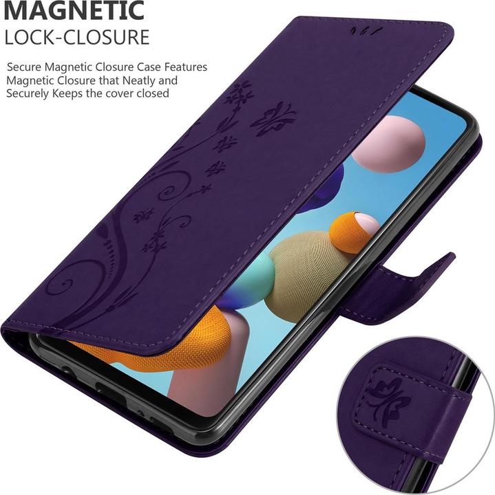 Image du produit Cadorabo Couverture du livre de fleurs (Samsung Galaxy A21s)
