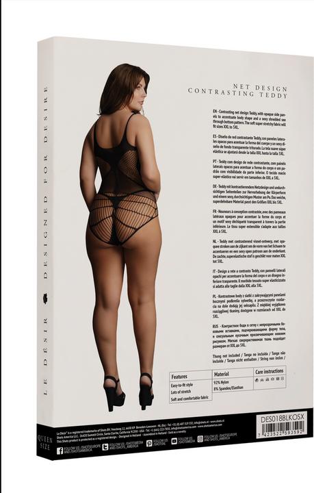 Image du produit Le Désir Contrast Net Teddy - OSX (Plus Size)