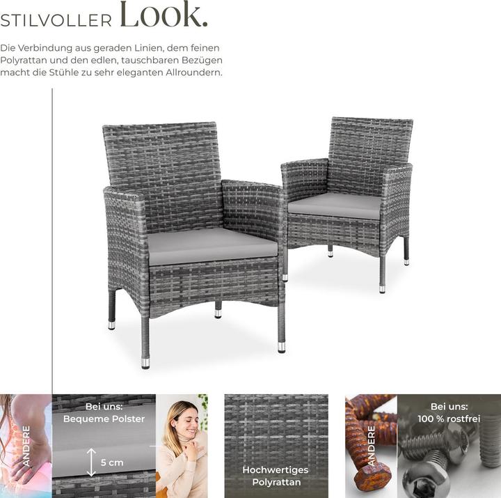 Immagine prodotto tectake Poltrona in rattan