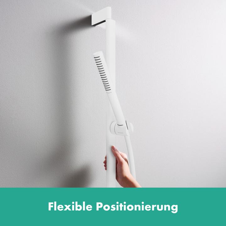 Produktbild hansgrohe Unica Duschstange S Puro 90 cm, Easy Slide Duschkopfhalter, Isiflex Duschschlauch 160 cm