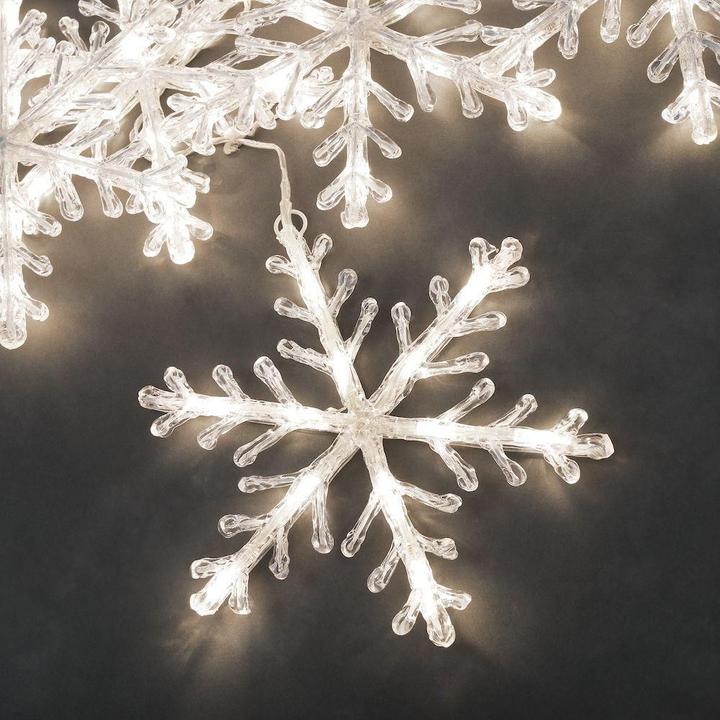 Produktbild Konstsmide Lichtervorhang Schneeflocken (14 m)