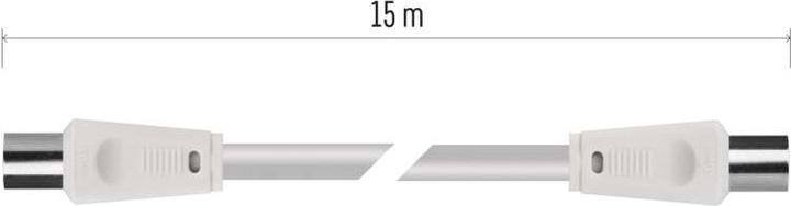 Actual product image Emos Antenna coaxial cable, shielded 15m - straight plug (Antenna cable)
