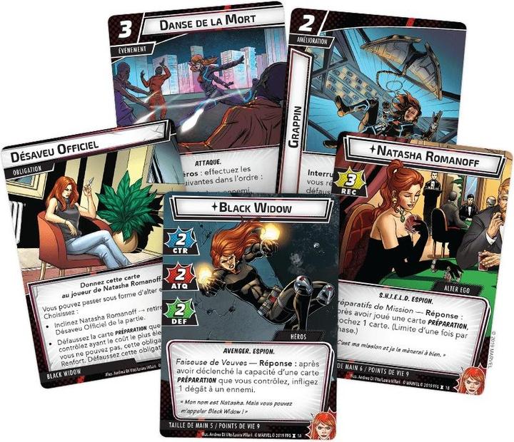 Actual product image FFG Marvel Champions - Black Widow (French)