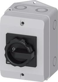 Produktbild Siemens SENTRON, Lasttrennschalter 3LD, Hauptschalter, 3-polig, Iu: 25 A 3LD21641TB510AB1