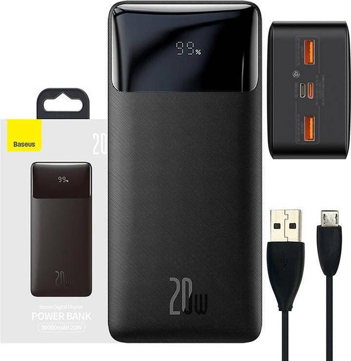 Actual product image Baseus Bipow (30000 mAh, 20 W, 111 Wh)