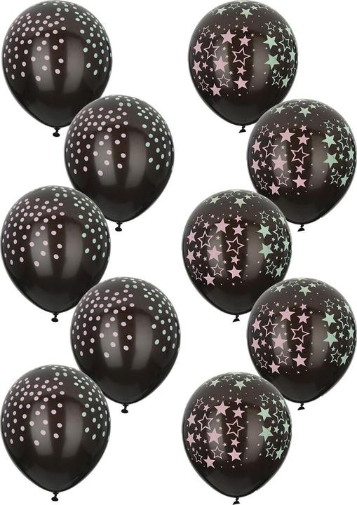 Image du produit Ballons néon, brillent dans le noir, 10 pcs