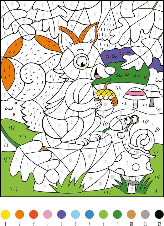 Produktbild Mein dickes Malen-nach-Zahlen-Buch Tiere