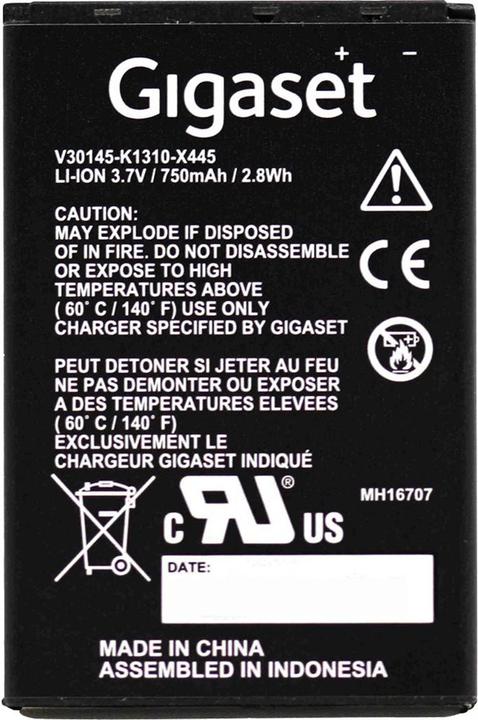Produktbild Gigaset Akku 750mAh für Modelle