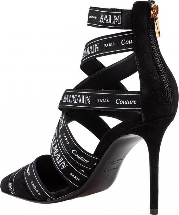 Image du produit Balmain ribbon suede pump couture sandal (37)