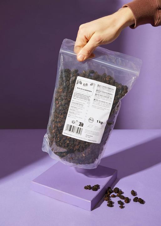 Actual product image KoRo Organic dried black mulberries (1000 g)