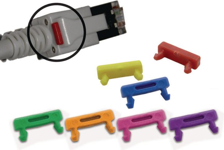 Image du produit Wirewin Clip de couleur pour câble patch LED : jaune (Accessoires pour câbles)