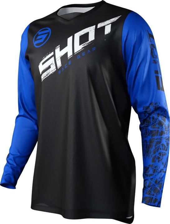 Produktbild Shot DEVO SLAM Jersey blau-schwarz M (M)