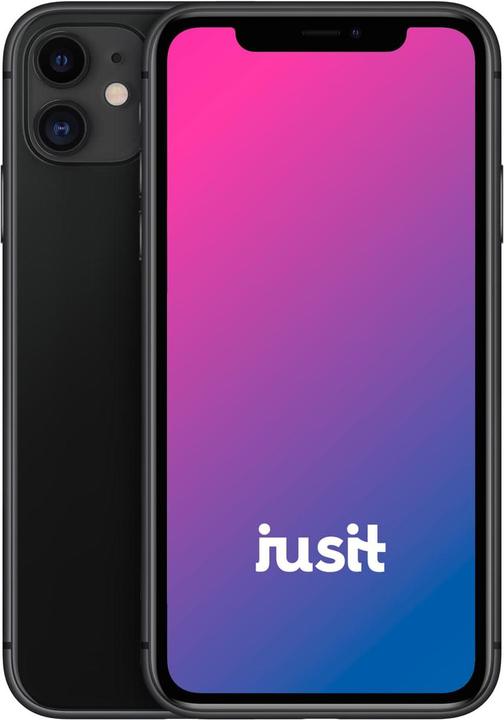 Produktbild jusit iPhone 11 (64 GB, Schwarz, 6.10", 12 Mpx, Dual SIM, B / Sehr gut)