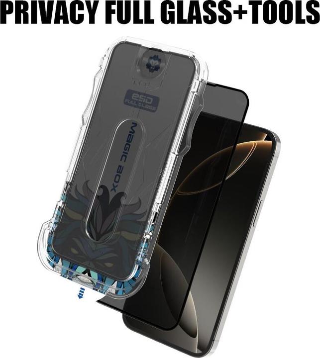 Produktbild Lito Panzerglas Privacy inkl. Installationstool (1 Stück, Apple iPhone 16)