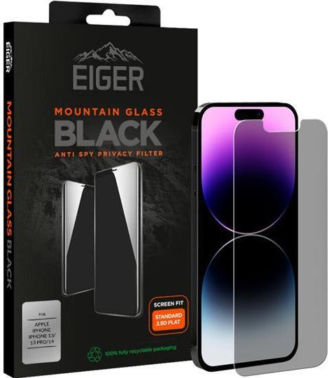 Image du produit Eiger Mountain Glass Black (1 pièce(s), Apple iPhone 14, Apple iPhone 13, Apple iPhone 13 Pro)