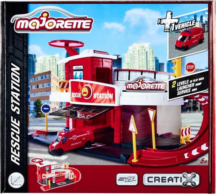 Image du produit Majorette Station de sauvetage Creatix + 1 véhicule