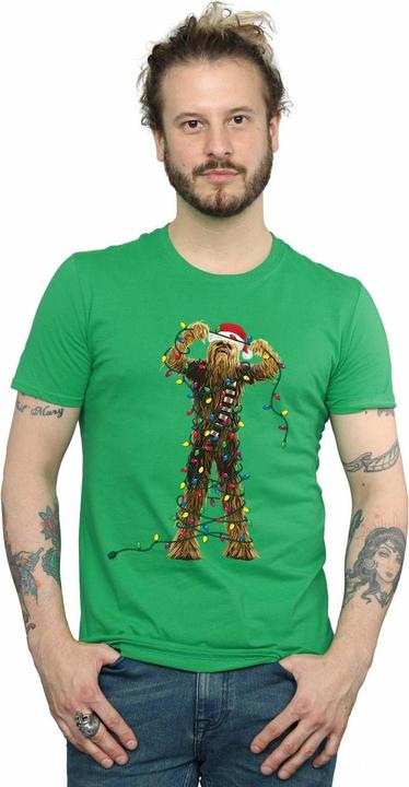 Produktbild Star Wars Chewbacca Christmas Lights TShirt (L)